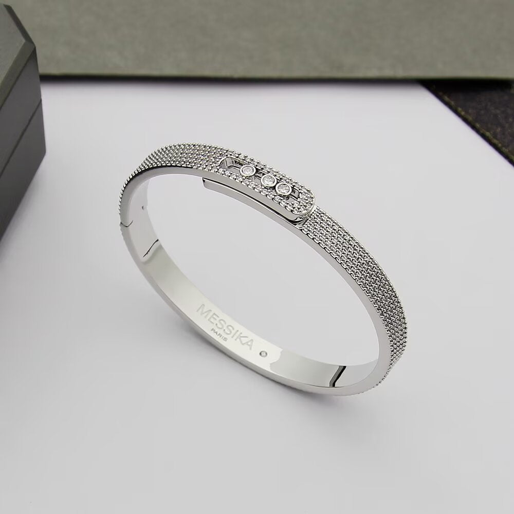 [⭐DORISW]Move Noa Armreif mit Diamant-Vollpavé