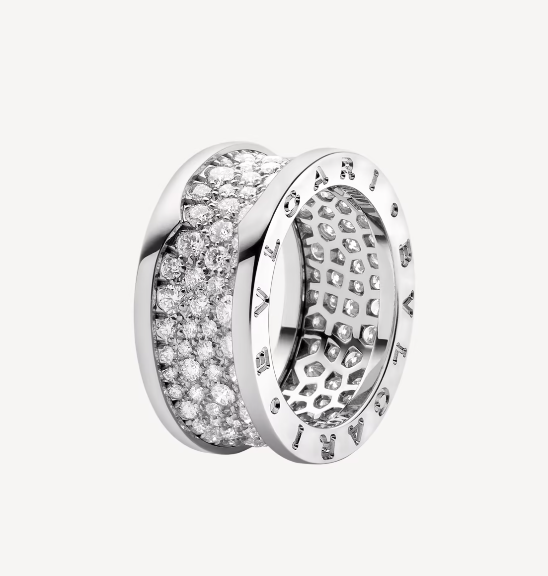 [⭐DORISW]ZERO 1 MIT DIAMANTBESATZ AM SPIRALRING