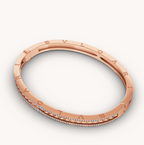 [⭐DORISW]ZERO 1 SPIRAL AND PAVED DIAMOND PINK GOLD BRACELET