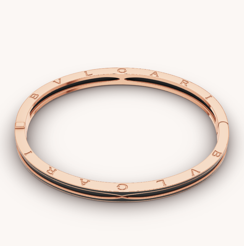 [⭐DORISW]ZERO 1 PINK GOLD WITH MATTE BLACK CERAMIC BRACELET