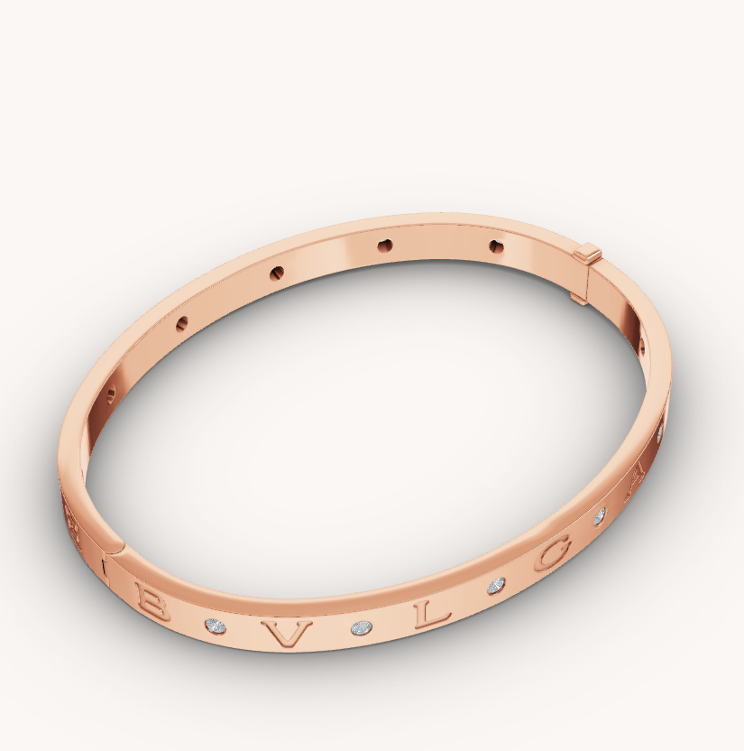 [⭐DORISW]ZERO 1 ROSÉGOLD 12 DIAMANTEN ARMBAND