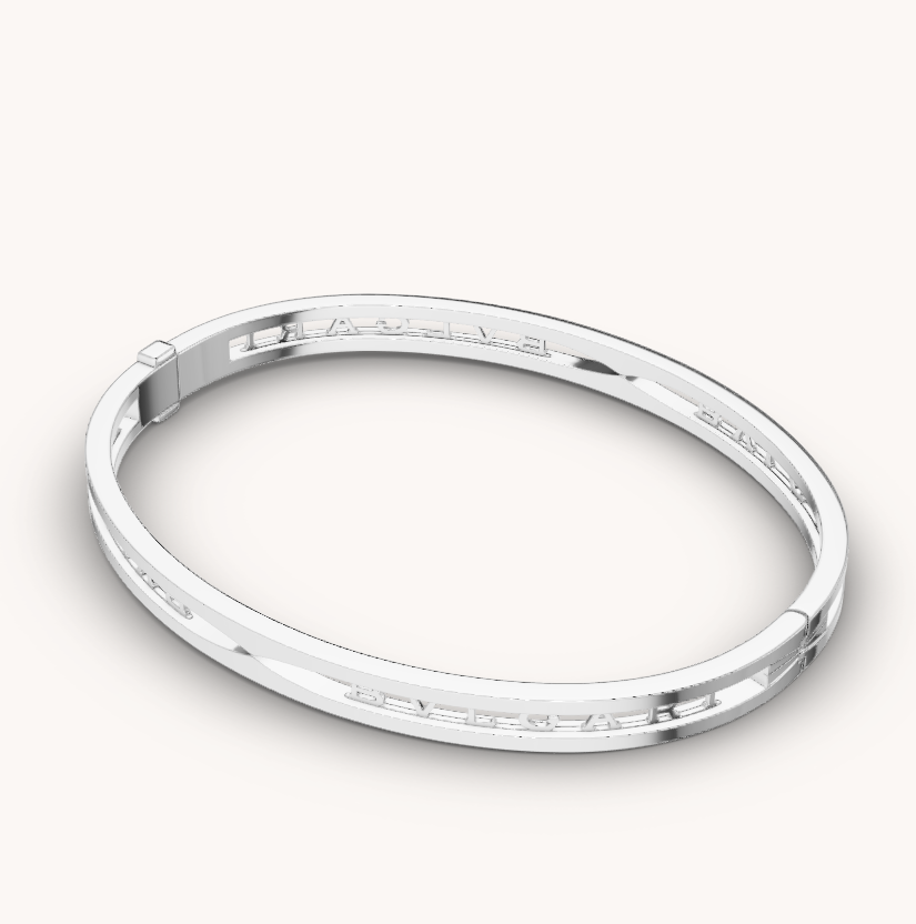 [⭐DORISW]ZERO 1 SPIRAL LOGO SILVER BRACELET