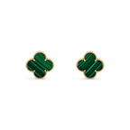 [⭐DORISW] CLOVER MINI 9,5MM MALACHIT OHRRINGE