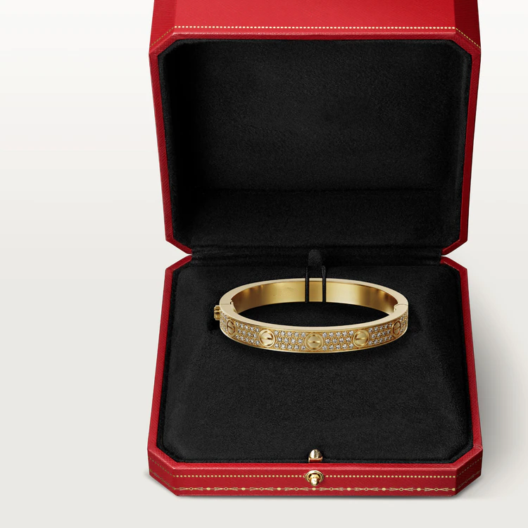 [⭐DORISW] LOVE ARMBAND 6,1 MM MIT DIAMANTBESATZ
