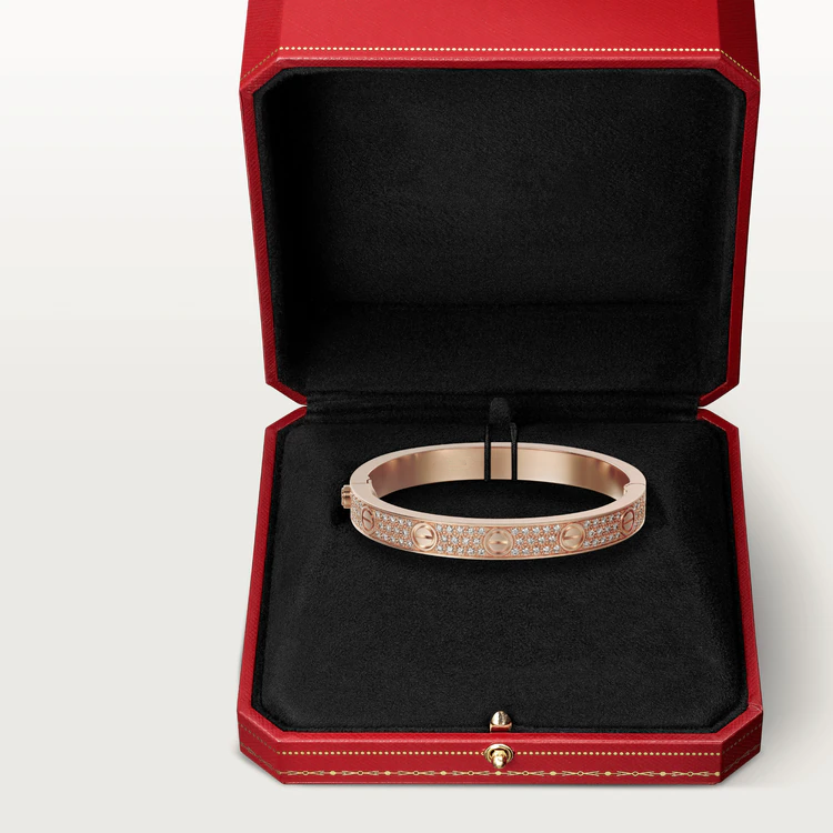 [⭐DORISW] LOVE ARMBAND 6,1 MM MIT DIAMANTBESATZ
