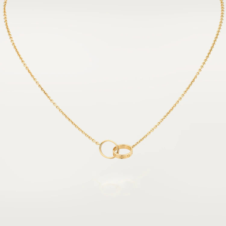 [⭐DORISW] LIEBESKETTE DOPPELRING GOLD