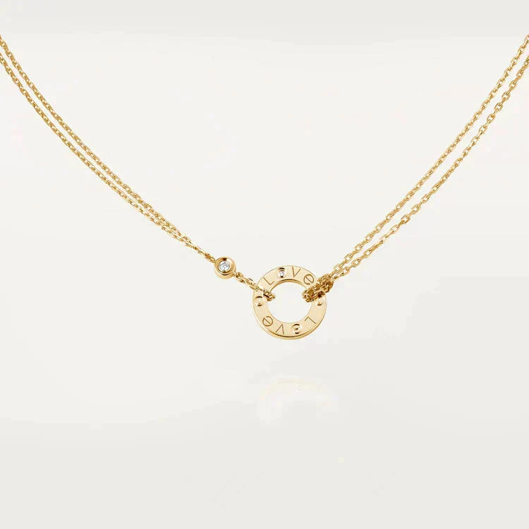 [⭐DORISW] LIEBESKETTE 16MM 2 DIAMANTEN