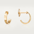 [⭐DORISW] LOVE EARRINGS 2.65MM PINK GOLD