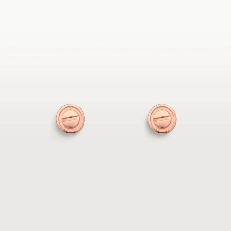 [⭐DORISW] LOVE EARRINGS PINK GOLD 10MM
