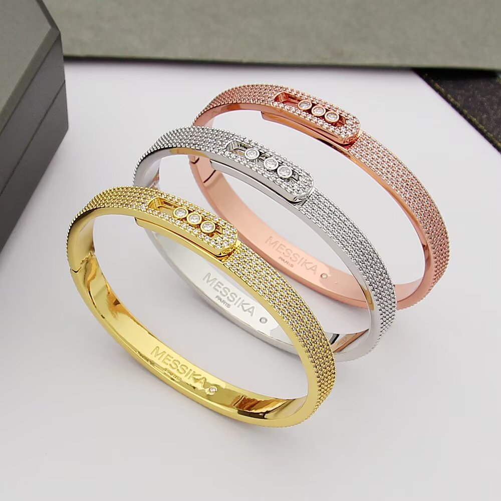 [⭐DORISW]Move Noa Full Pavé Diamond Bangle Bracelet