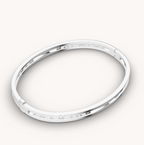 [⭐DORISW]ZERO 1 SPIRAL-LOGO-ARMBAND SILBER