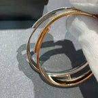 [⭐DORISW]Move Noa Armreif aus Roségold mit Pavé-Diamanten