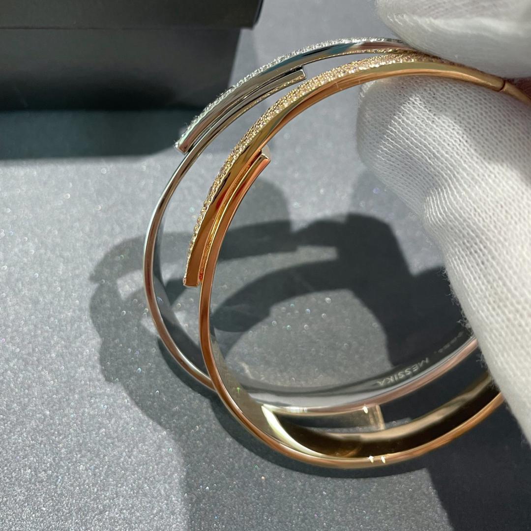 [⭐DORISW]Move Noa Armreif aus Roségold mit Pavé-Diamanten
