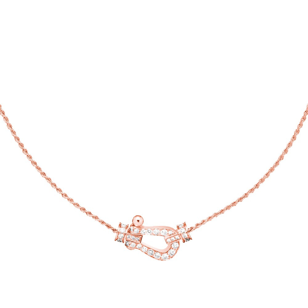 [⭐DORISW] FORCE 10 HALSKETTE AUS ROSÉGOLD MIT DIAMANTEN