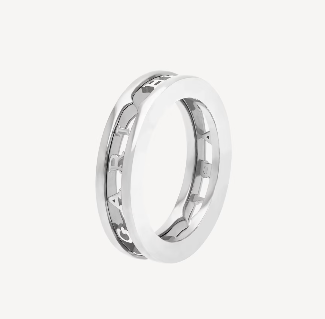 [⭐DORISW]ZERO 1 ONE-BAND WITH OPENWORK LOGO SPIRAL RING