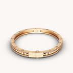 [⭐DORISW]ZERO 1 SPIRAL AND PAVED DIAMOND GOLD BRACELET