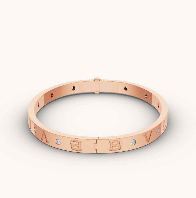 [⭐DORISW]ZERO 1 PINK GOLD 12 DIAMONDS BRACELET