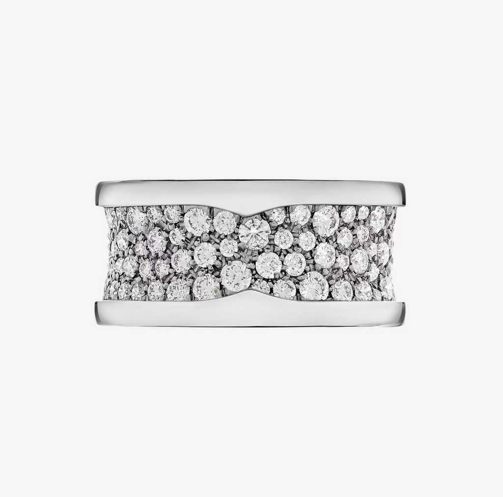 [⭐DORISW]ZERO 1 MIT DIAMANTBESATZ AM SPIRALRING