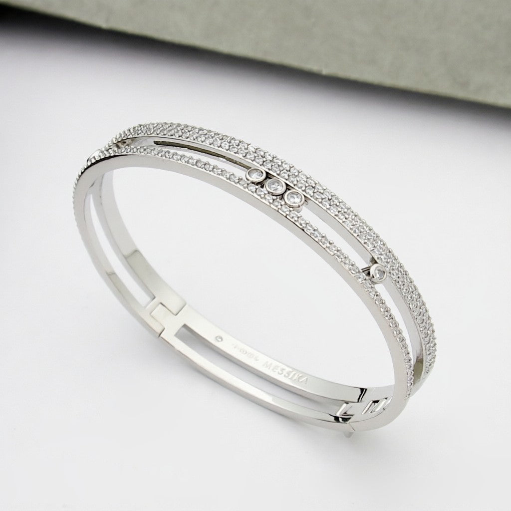 [⭐DORISW]Move Romane Armreif mit Pavé-Besatz