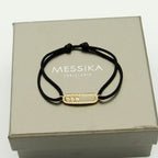 [⭐DORISW]Messika Care(s) Armband mit rosa Kordel und Diamant-Pavé