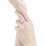 [⭐DORISW]ZERO 1 MIT DIAMANTBESATZ AM SPIRALRING