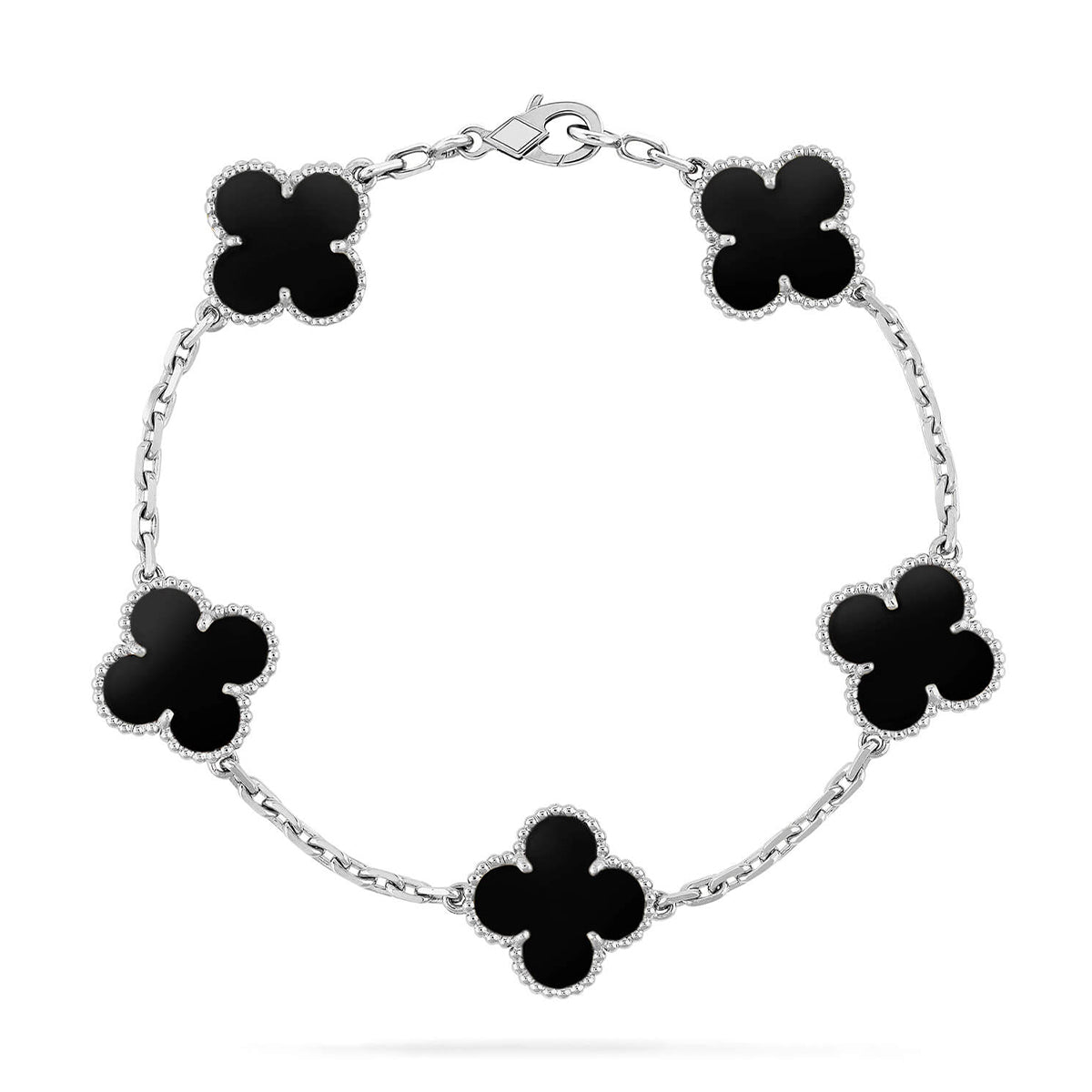 [[⭐DORISW] ]New CLOVER 5 MOTIF ONYXS BRACELET COLLECTION