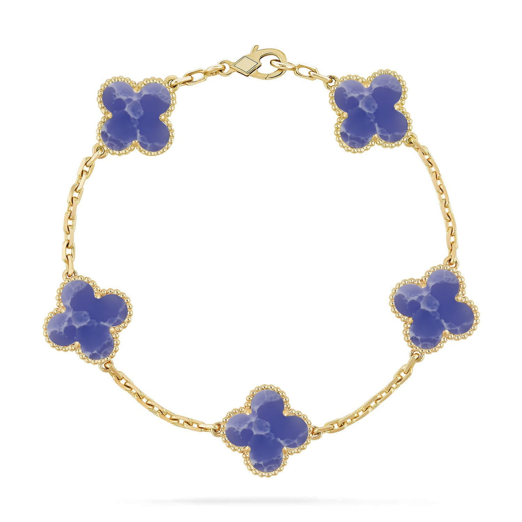 [[⭐DORISW] ]New CLOVER 5 MOTIF BLUE VEINS BRACELET COLLECTION