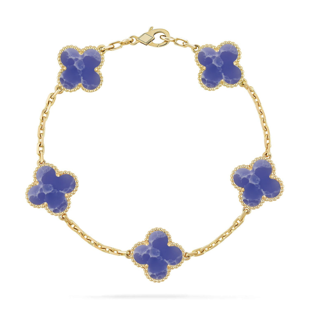 [[⭐DORISW] ]New CLOVER 5 MOTIF BLUE VEINS BRACELET COLLECTION