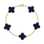 [[⭐DORISW] ]New CLOVER 5 MOTIF LAPIS LAZULI BRACELET COLLECTION