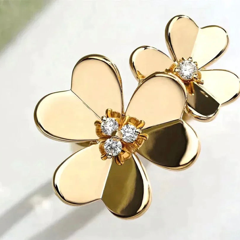 [⭐DORISW] CLOVER COSMOS GOLD-DIAMANT-RING