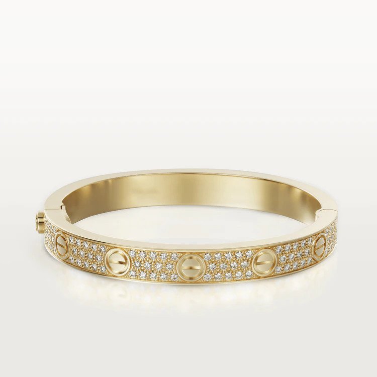 [⭐DORISW] LOVE ARMBAND 6,1 MM MIT DIAMANTBESATZ