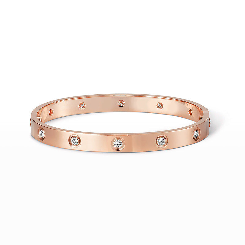 [⭐DORISW] LOVE ARMBAND 6,1MM 10 DIAMANTEN