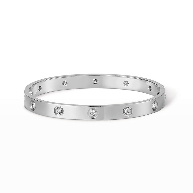 [⭐DORISW] LOVE ARMBAND 6,1MM 10 DIAMANTEN