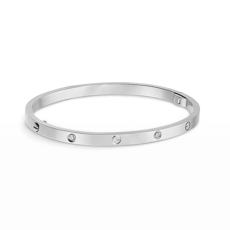 [⭐DORISW] LIEBESARMBAND 3,65 MM 6 DIAMANTEN