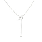 [⭐DORISW] FINESSE SILBER-DIAMANT-HALSKETTE