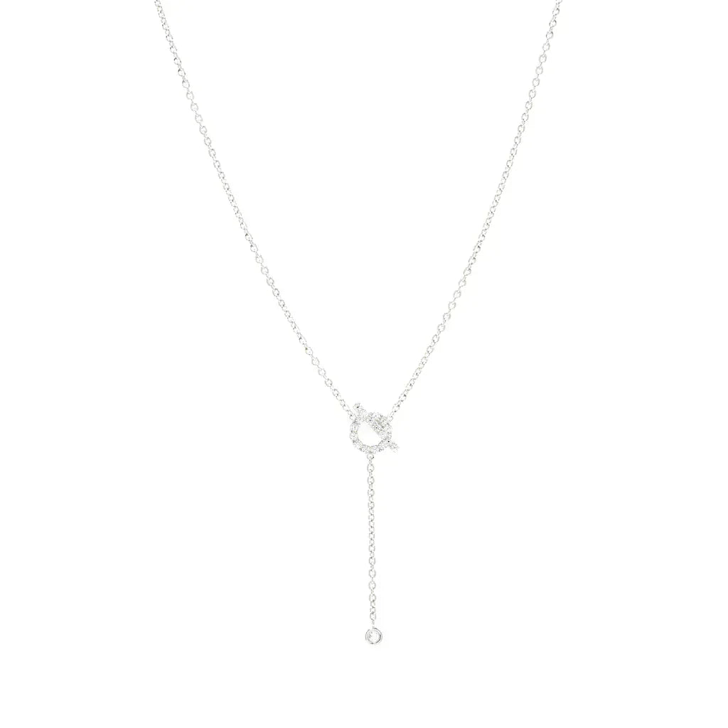 [⭐DORISW] FINESSE SILBER-DIAMANT-HALSKETTE