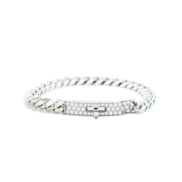 [⭐DORISW] KELLY CHAIN SILVER DIAMOND BRACELET