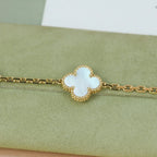 [[⭐DORISW] ]NEUE CLOVER WHITE PEARL MOP 5-MOTIV ARMBAND-KOLLEKTION