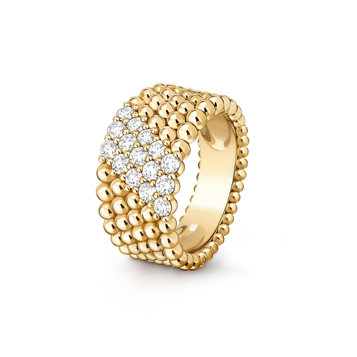 [[⭐DORISW] ]  PERLEE DIAMOND RING ,5-ROW DIAMOND-SET DESIGN