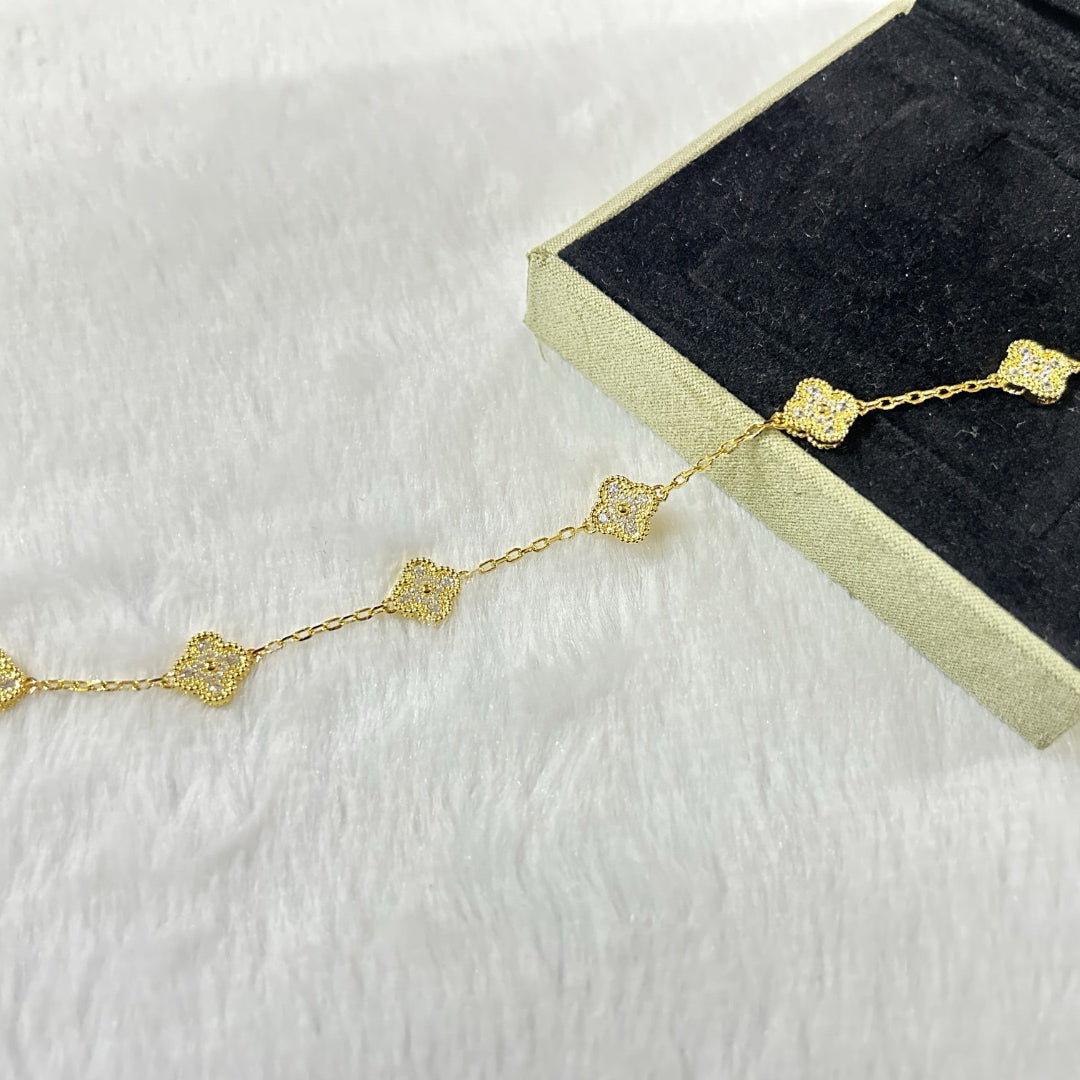 [[⭐DORISW] ]New CLOVER 6 MOTIF DIAMOND BRACELET