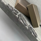 [[⭐DORISW] ] EW OBSIDIAN & DIAMOND SERPENT BRACELET