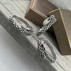 [[⭐DORISW] ] EW OBSIDIAN & DIAMOND SERPENT BRACELET