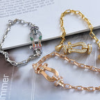 [⭐DORISW] FORCE LARGE HORSESHOE CLASP  METAL BRACELET