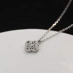[⭐DORISW] クローバー ミニ 9.5mm ダイヤモンド ペンダント ネックレス
