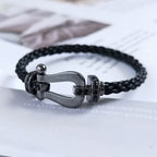 [⭐DORISW] FORCE LARGE SERIES HORSESHOE BLACK SAMURAI BRACELET