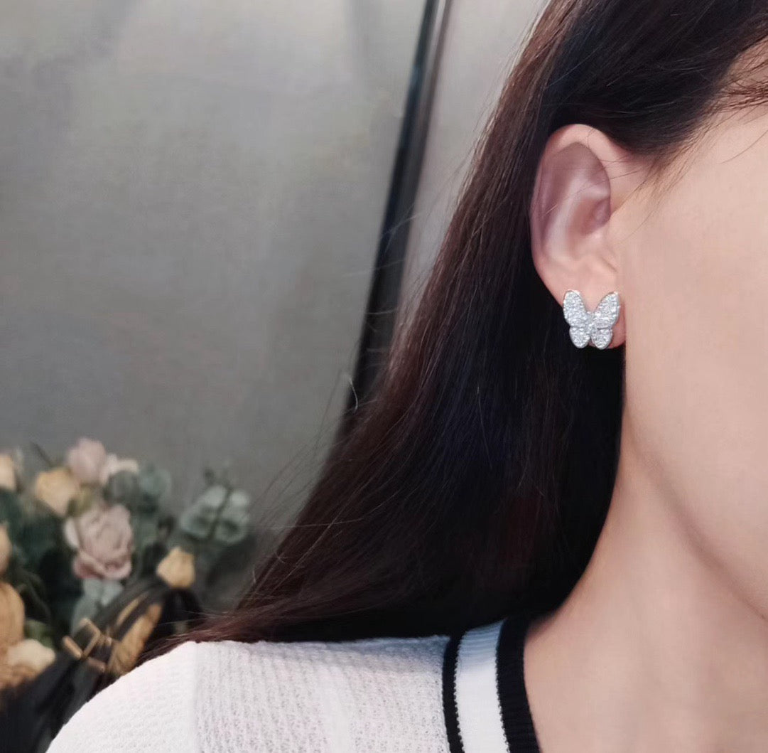 [⭐DORISW] BUTTERFLY ALL DIAMOND EARRINGS