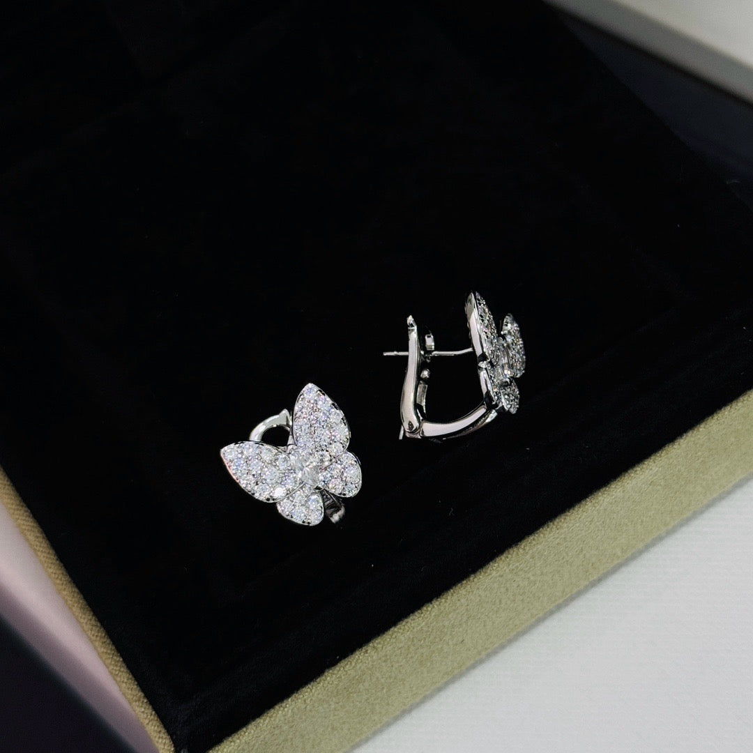 [⭐DORISW] BUTTERFLY ALL DIAMOND EARRINGS