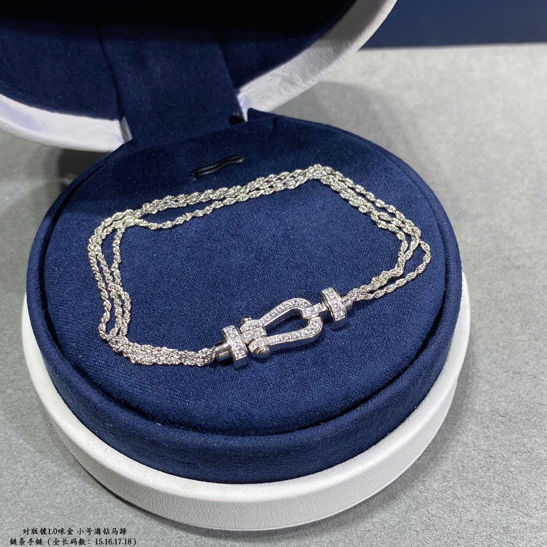 [⭐DORISW] KLEINES HUFEISEN-DIAMANT-SEILARMBAND