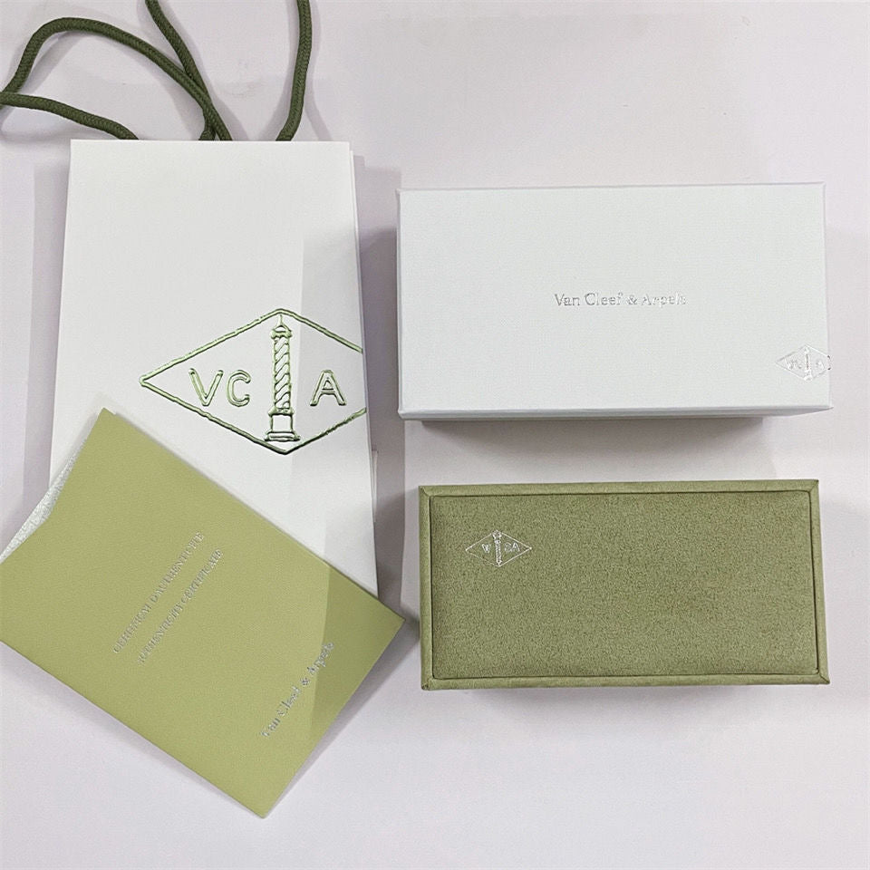 [⭐DORISW] VA CLOVER BRACELET NECKLACE RING BOX GIFT BAG