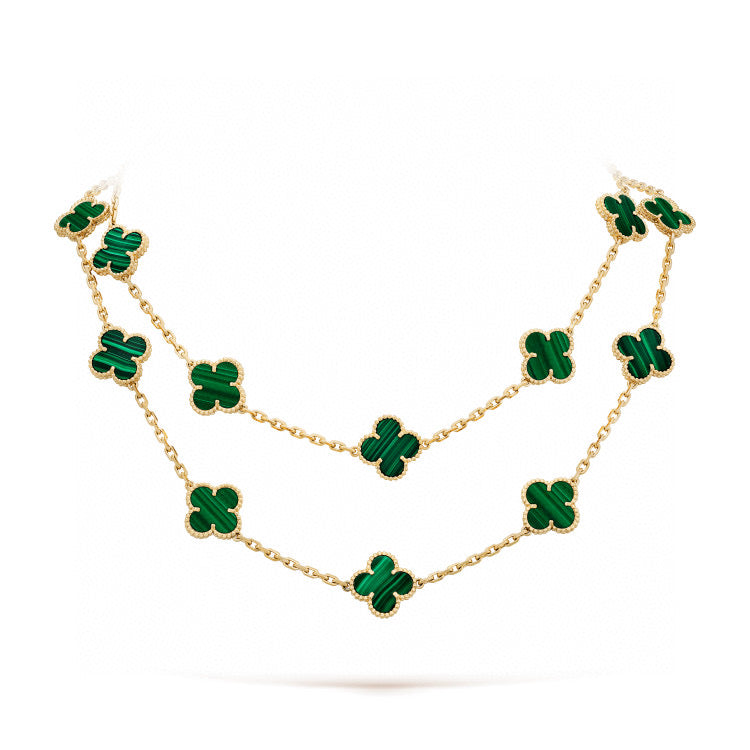 [⭐DORISW] CLOVER 20 MOTIFS MALACHITE GOLD